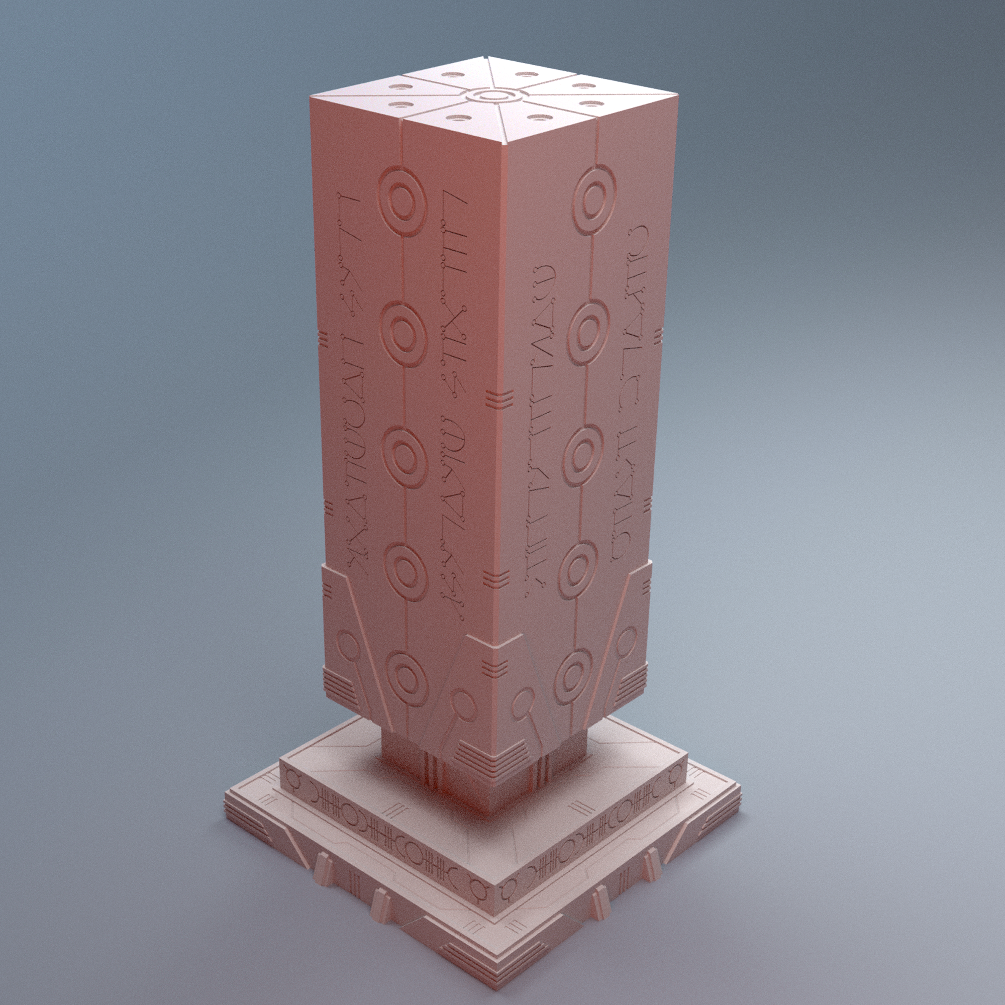 Scifi Grimdark NekroWorld Large Monument